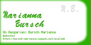 marianna bursch business card